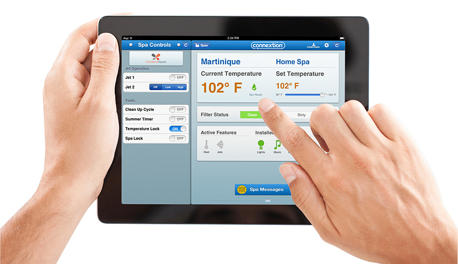 Smart, remote monitoring puts control of your high-tech hot tub at your fingertips wherever you are.