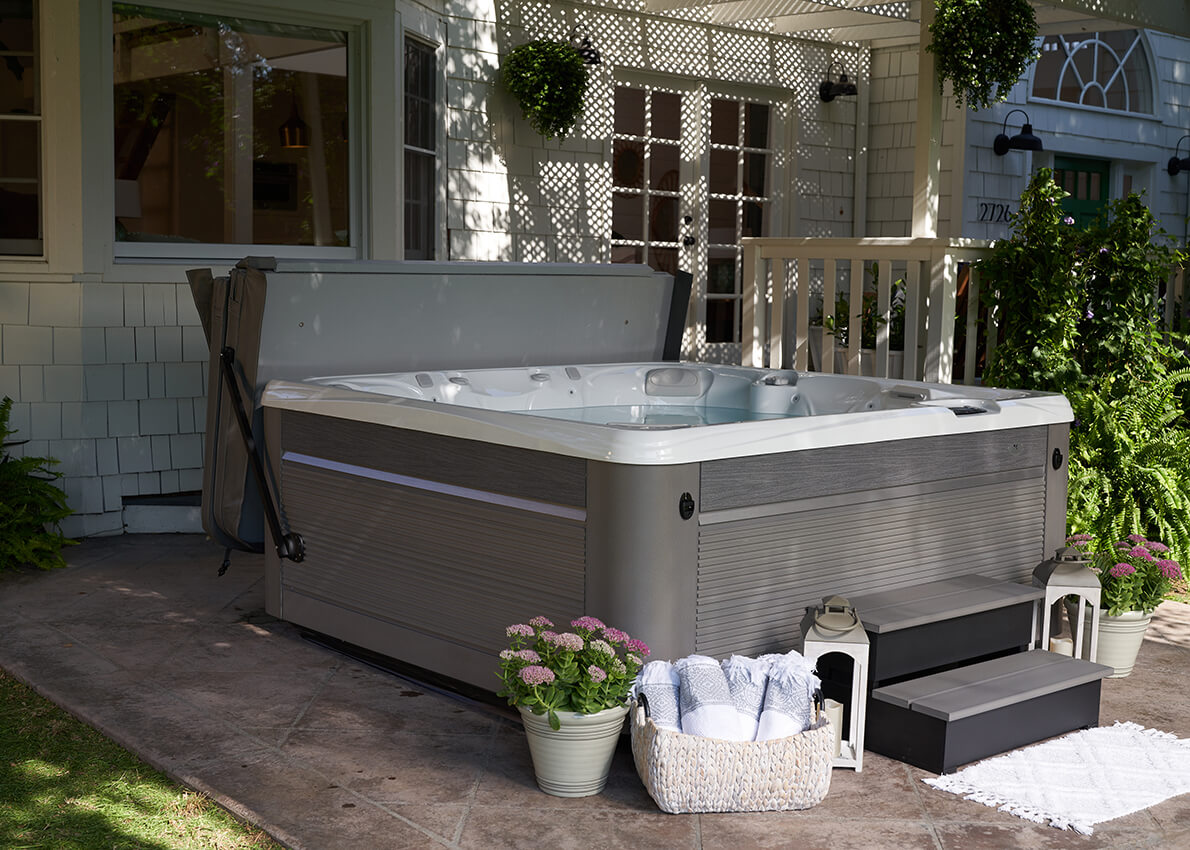 Create a hot tub haven that suits your personal style.
