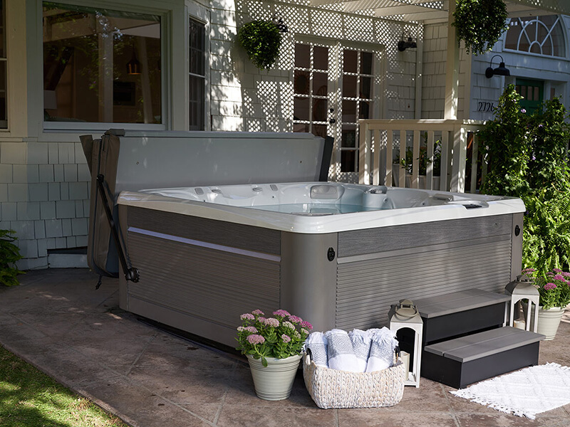 Create a hot tub haven that suits your personal style.